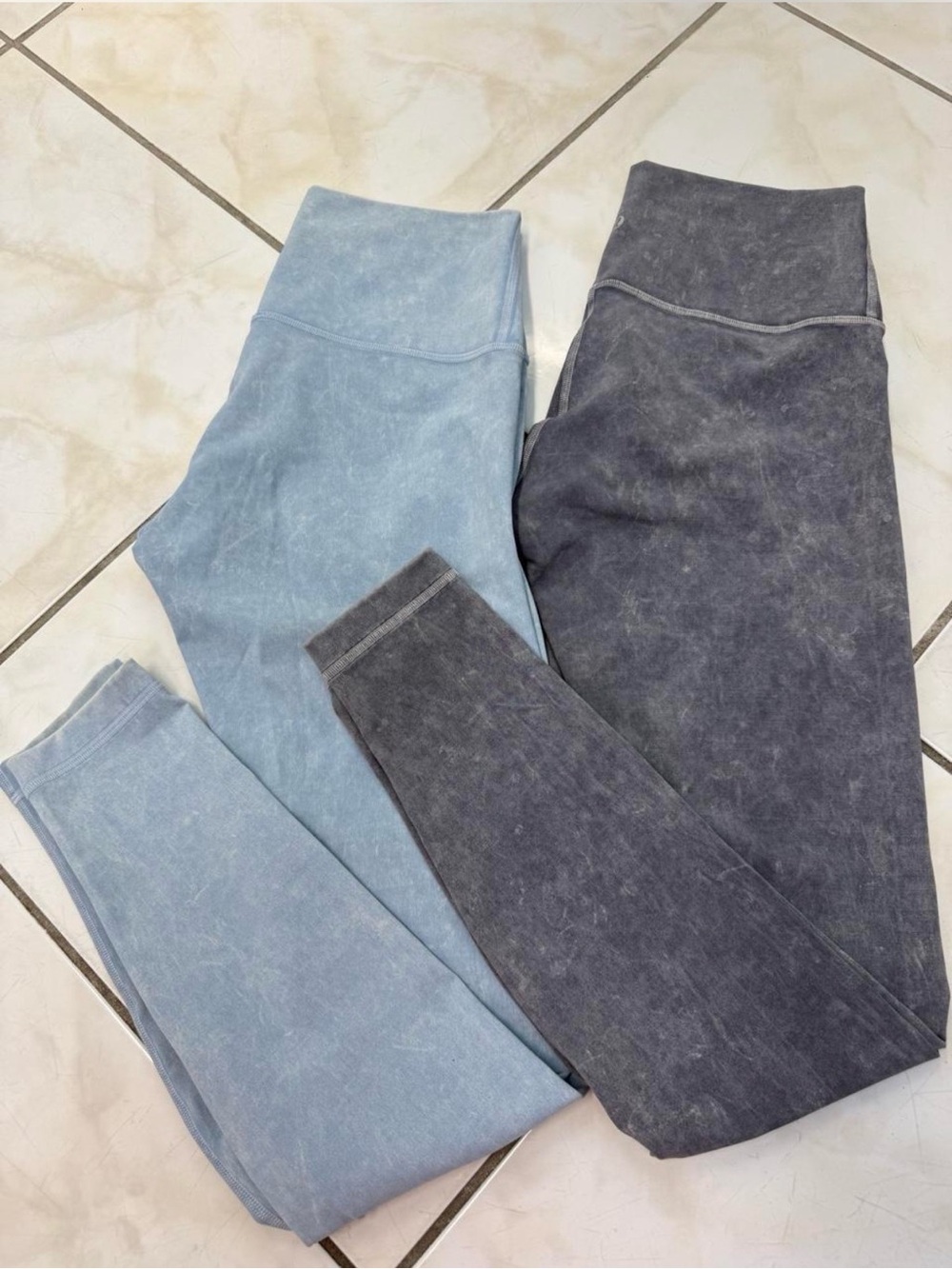 Lululemon leggings wunder under High Rise Tight Washed Bundle Sz 6